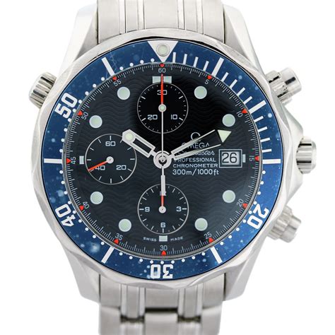 omega seamaster blue bezel.